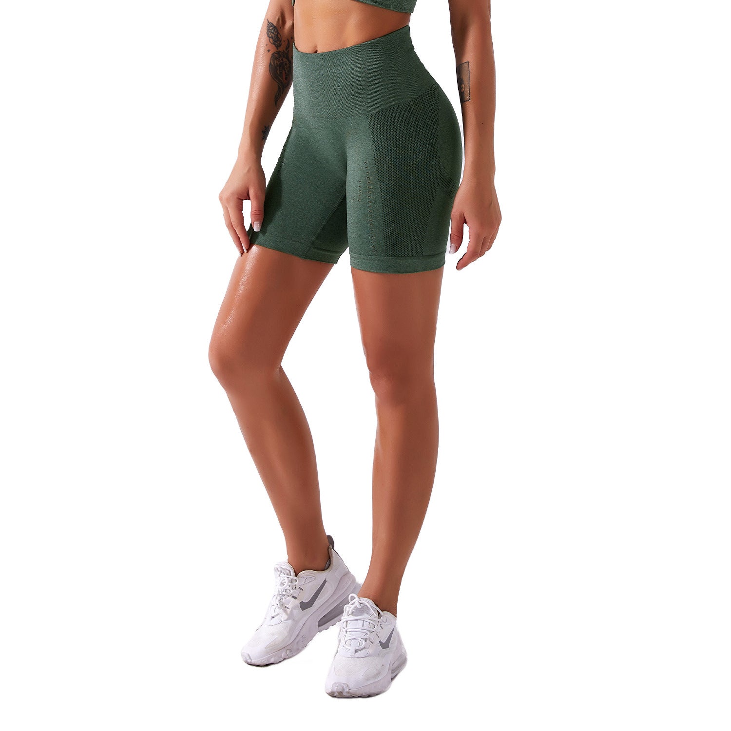 Women Seamless Sports Yoga Shorts - Stregactive