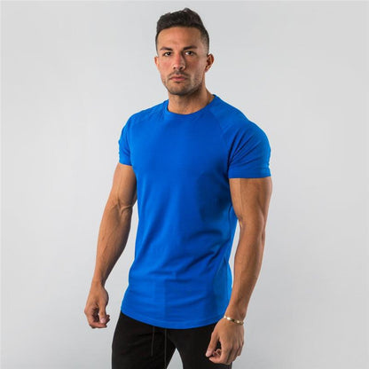 Fitness Sports Solid Color Short-Sleeved T-Shirt - Stregactive