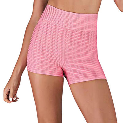 Yoga Shorts Jacquard Yoga Sports Hip-fitting Shorts - Stregactive